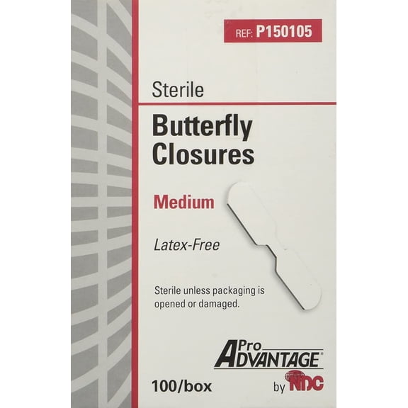 Pro Advantage P150105 Medium Butterfly Wound Closure (Box of 100)