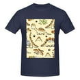 thumbnail image 4 of Bingfone Cartoon Dinosaurs Men'S Loose Fit Short-Sleeve Pocket T-Shirt, 4 of 7