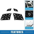 thumbnail image 4 of Unique Bargains Car Steering Wheel Button Stickers Cover Interior Switch Button Decoration Trim for Benz a Class 13-15, 4 of 6