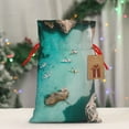 thumbnail image 5 of Naloa Turquoise Beach Kayaking Drawstring Christmas Bags, 3D Xmas Gift Bags, Christmas Wrapping Bags, Xmas Goodie Bags, Treat Pouch Bags, Party Favor Bags-Medium, 5 of 9