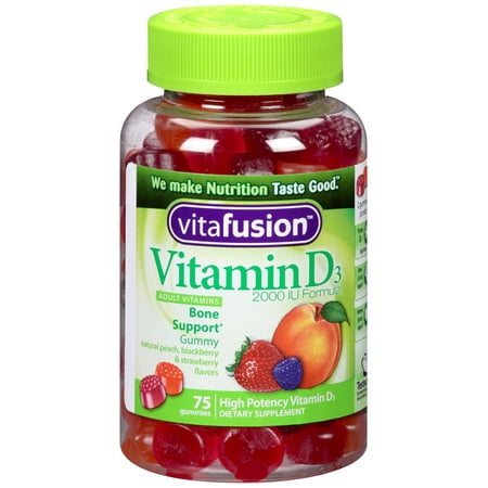 - Vitafusion Adult Vitamin D3 Gummies, 2000 IU, 75 Ct