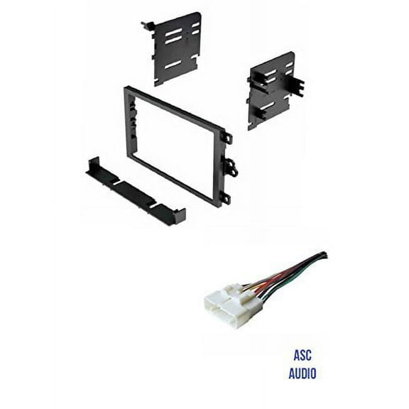 ASC Car Stereo Install Dash Kit and Wire Harness to Install an Aftermarket Double Din Radio for some 1998 - 2002 Honda Passport, 1998 - 2000 Isuzu Amigo, 1998 1999 2000 2001 2002 2003 2004 Isuzu Rodeo