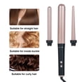 thumbnail image 4 of 3-IN-1 Hair Curler Set Hair Curling Iron Wand Temperature Adjustable Hair Styling Tool, 4 of 7