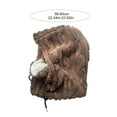 thumbnail image 6 of Dbuoem Winter Hat Scarf Combo Fleece Neck Warmer with Ear Protection Knitted Sherpa Hood Windproof Ski Face Covers Stretchy Beanies for Hiking Traveling Shopping, 6 of 8