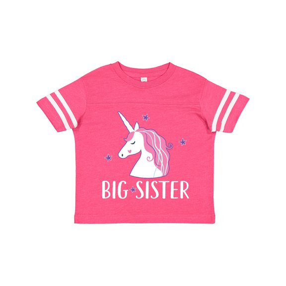 Inktastic Big Sister Unicorn Girls Toddler T-Shirt