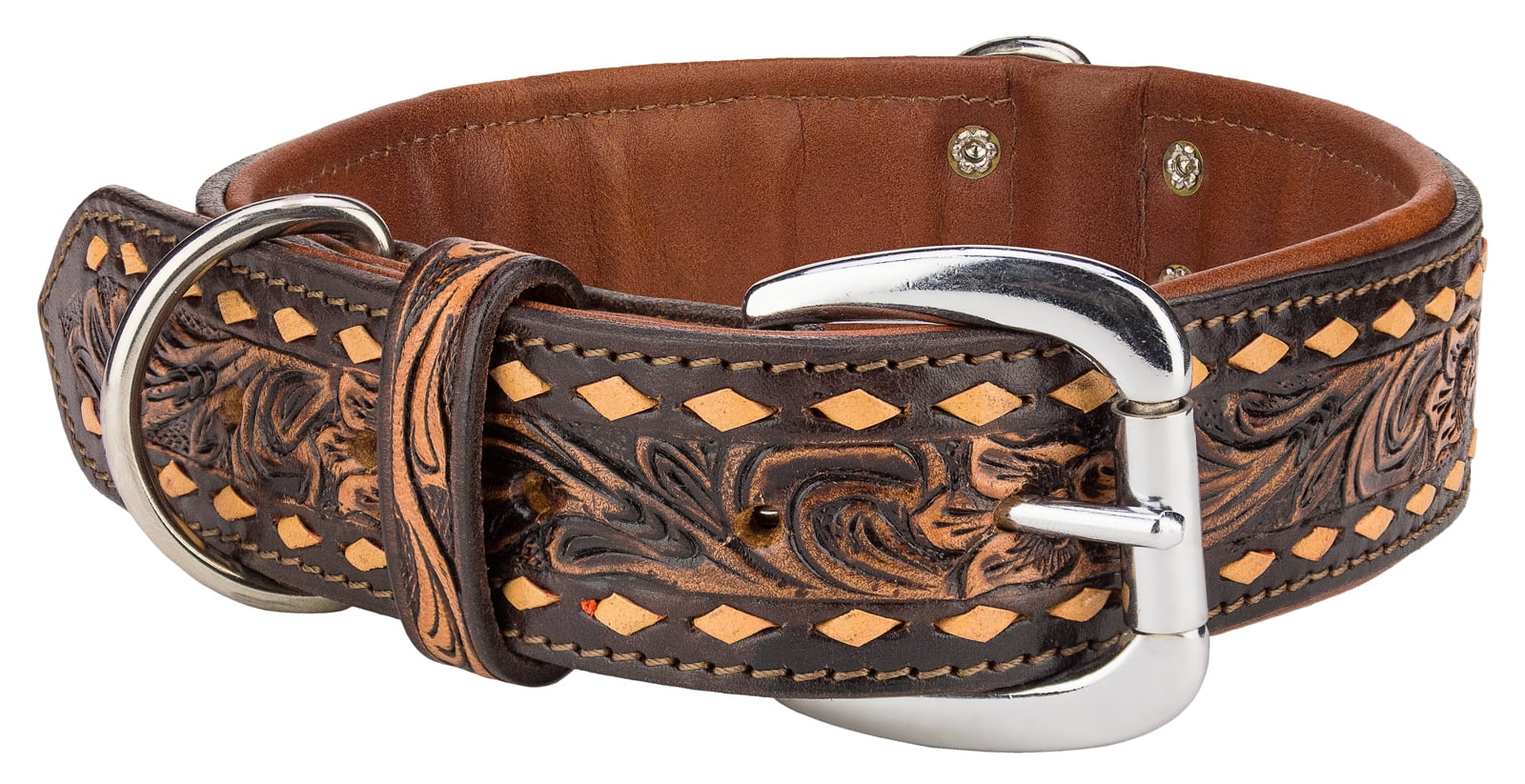 Angel Tucson Leather Dog Collar