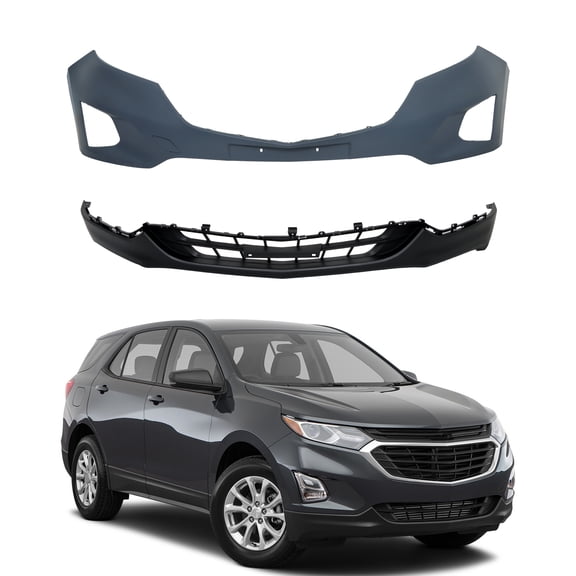 LABLT Front Bumper Cover And Lower Valance Grille for 2018 2019 Chevy Equinox