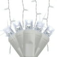 thumbnail image 3 of 70 LED Twinkle Icicle Lights, 7’, Cool White, Indoor Outdoor Use, White Wire, 3 of 6