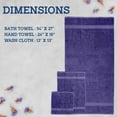 thumbnail image 3 of Casa Lino 4Pc Premium Bath Towel Set (1 Bath Towel, 2 Washcloths, 1 Hand Towel) - 100% Cotton, 400GSM & Ultra Absorbent (Purple), 3 of 8