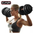 thumbnail image 5 of CAP Barbell 50 lb Adjustable Vinyl Dumbbell Set, 5 of 7