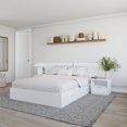 thumbnail image 3 of Nexera Oslo 4-Piece Dual Storage Bedroom Set, White, Queen, 3 of 6