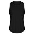 thumbnail image 1 of Camiseta de yoga de primavera y verano, blusa sin mangas para mujer, blusa de yoga holgada, transpirable y de secado rápido, 1 of 6