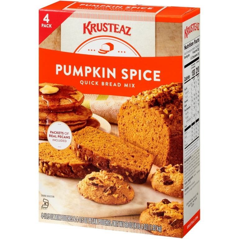 Krusteaz® Family Owned Pumpkin Spice Quick Bread Mix, Loaf Baking