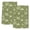 Olive, Khaki, Moss, variant on Tropical Botanical Kitchen Towels Set of 3, Summer Palm Trees Leaves Grid Sage Green Absorbent Dish Towels for Kitchen, Microfiber Hand Towel, Quick Drying Tea Towel for Cleaning Dishcloths