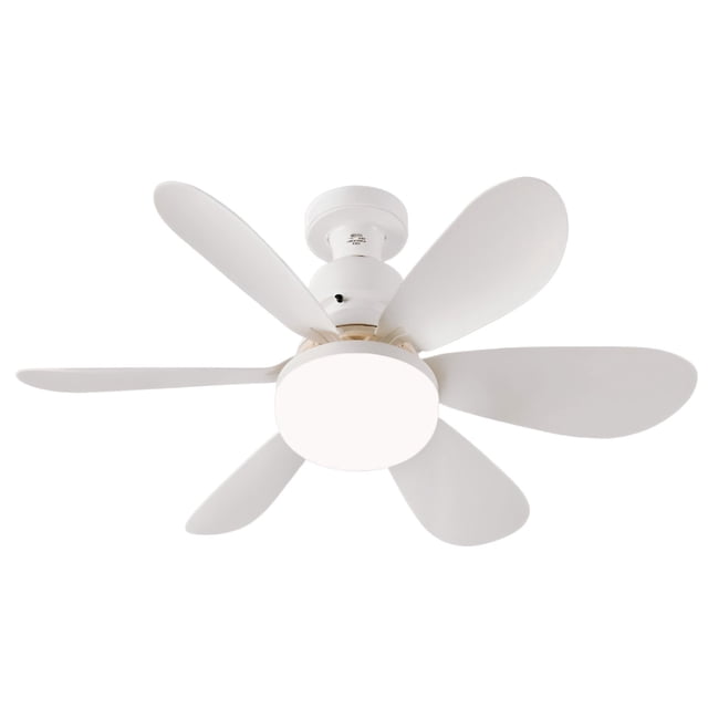 Toystoory Blanco gran área de barlovento LED Control remoto ventilador con cabezal móvil disipación de calor fuerte y rápida Electrodomésticos 40W