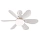 thumbnail image 1 of Toystoory Blanco gran área de barlovento LED Control remoto ventilador con cabezal móvil disipación de calor fuerte y rápida Electrodomésticos 40W, 1 of 6