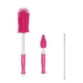 thumbnail image 2 of Bottle Brush Cleaner Set of 3, Long Handle Water Bottle & Straw Cleaner Brushes for Sports Bottles, Baby Bottles, Mugs, Straws, Hot Pink, 2 of 6