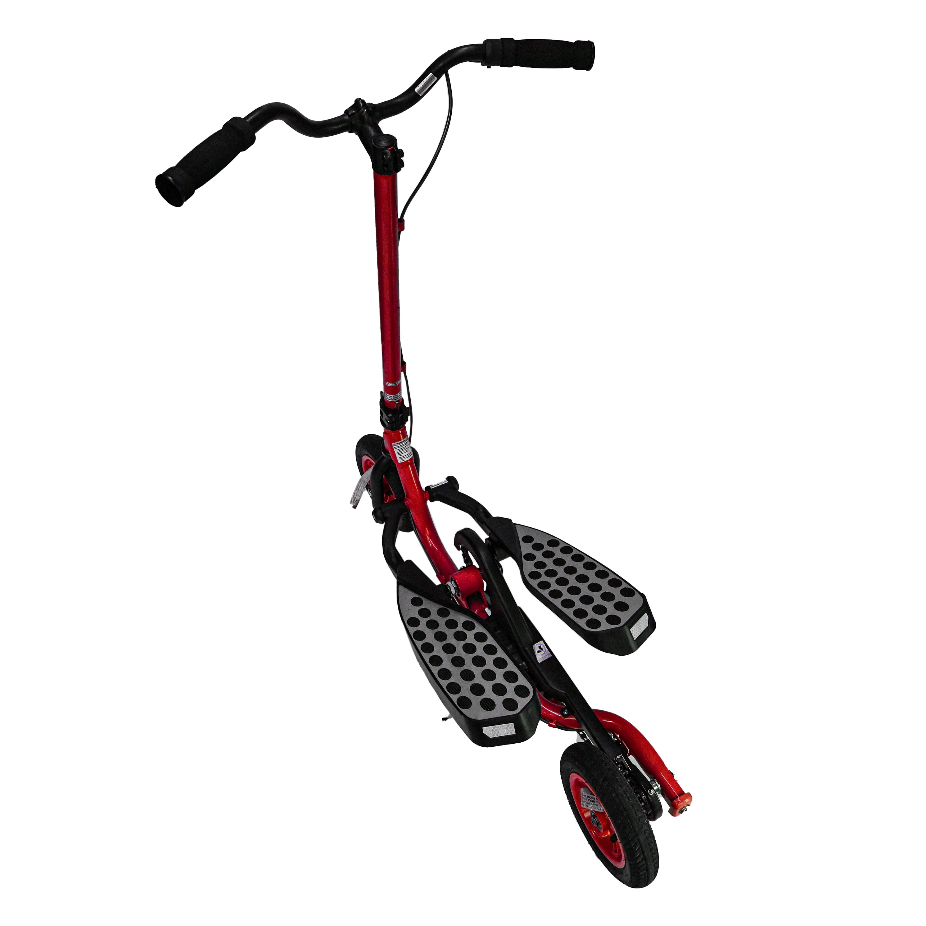 Zike Fly Range Motion Portable Scooter Stepper Bike for Youth, Red