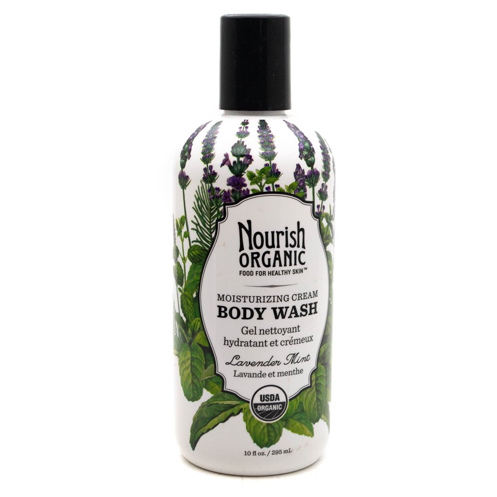Nourish Organic Moisturizing Cream Lavender Mint BODY WASH 10 fl oz