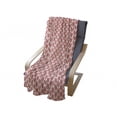 thumbnail image 4 of Pink and White Soft Flannel Fleece Throw Blanket, Romance and Love Themed Monochrome Heart Repeating Pattern, Cozy Plush for Indoor and Outdoor Use, 50" x 70", Coral and White, by Ambesonne, 4 of 6