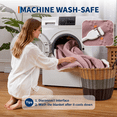 thumbnail image 2 of GARVEE Heated Electric Blanket Queen,Dual Control 90“x84" Soft Waffle Weave Fast Heating Blankets,10 Heating Levels&1-12 Hours Auto Off,Dusty Pink, 2 of 9