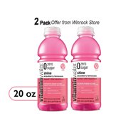 Vitaminwater zero sugar shine, electrolyte enhanced water, strawberry lemonade, 20 fl oz (2 Pack)