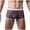 Gray, variant on Men's Mesh Boxer Briefs Lightweight Breathable Mid Rise Split Side Trunks Stylish Comfortable Underpants Blue XXXXL