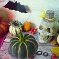 thumbnail image 3 of Halloween Pumpkin Decor Indoor - Artificial Orange Foam Pumpkins for Fall Thanksgiving Decorations - Lightweight Tabletop Mantle Kitchen Wedding Party Harvest Autumn Home Decor, 3 of 6