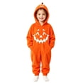 thumbnail image 2 of Grblisyd Boys Girls Jumpsuit Halloween Sleepwear Flannel Onesie Hooded Holiday Cozy Loungewear, 2 of 6