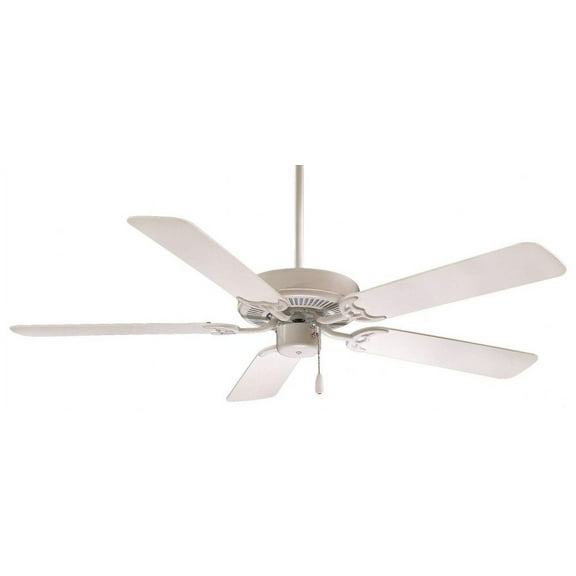 Ceiling Fan In Traditional Style 12.25 Inches Tall By 42 Inches Wide-White Finish-White Blade Color Minka Aire Fans F546-Wh
