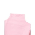 thumbnail image 4 of Alvivi Kids Unisex Turtleneck Thermal Top Fleece Lined Long Sleeve Undershirts Baselayer Underwear Pink 3-4, 4 of 7