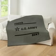 thumbnail image 4 of CafePress - Proud Army Aunt Black - Soft Fleece Throw Blanket, 50"x60" for All Ages, 4 of 4