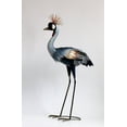 thumbnail image 1 of Standing Metal Crane Garden Statue, 1 of 1