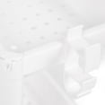 thumbnail image 4 of NFTIGB 3-Tier Rolling Bathroom Organizer Shelf with Wheels, Plastic Freestanding Mobile Utility Cart for Kitchen, White (14.57 inches / 37 cm), 4 of 9