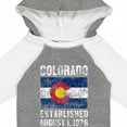 thumbnail image 4 of Inktastic Established August 1, 1876 Colorado Flag Boys or Girls Long Sleeve Baby Bodysuit, 4 of 5