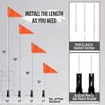 thumbnail image 3 of Anely 6Ft Bike Safety Flag with Fiberglass Pole & Mounting Bracket Orange, 3 of 6