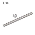 thumbnail image 3 of Uxcell 6Pack M14 x 350mm Fully Threaded Rod w 6Pack Hex Nuts, 2mm Pitch 304 Stainless Steel Right Hand Threaded Rod, 3 of 7