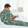 thumbnail image 6 of Balery Flowe Rooster Pattern Pajama Sets for Men Long Sleeve 2 Piece Sleepwear Loungewear Sets Soft PJ's with Pockets Long Sleeve Comfy Pj Sets-XX-Large, 6 of 7