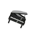 thumbnail image 1 of serony Piggy Bank Piano Shape Home Decor Handmade Collectible Box black, 1 of 9