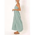 thumbnail image 2 of utcoco Women's Summer Striped A Line Long Dress Back Smocked Maxi Dresses, 2 of 4