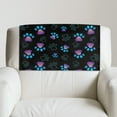 thumbnail image 5 of SCRAWLGOD Paws Print Blue Black 1 Pcs Headrest Cover Recliner Headrest Slipcover Non Slip Waterproof Recliner Chair Couch Head Protector Covers for Living Room 17x27in, 5 of 7