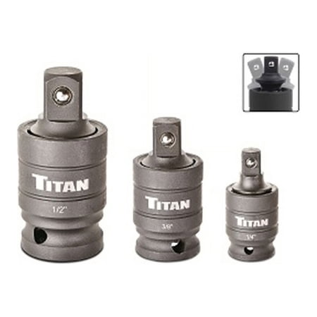 UPC: 0802090161513 | Titan 3 Piece Locking Impact U-Joint 16151