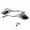 Silver, variant on Universal Motorcycle Back Side Mirror Modification Skull Craw Shadow Rear View Mirrors Pair 8mm 10mm