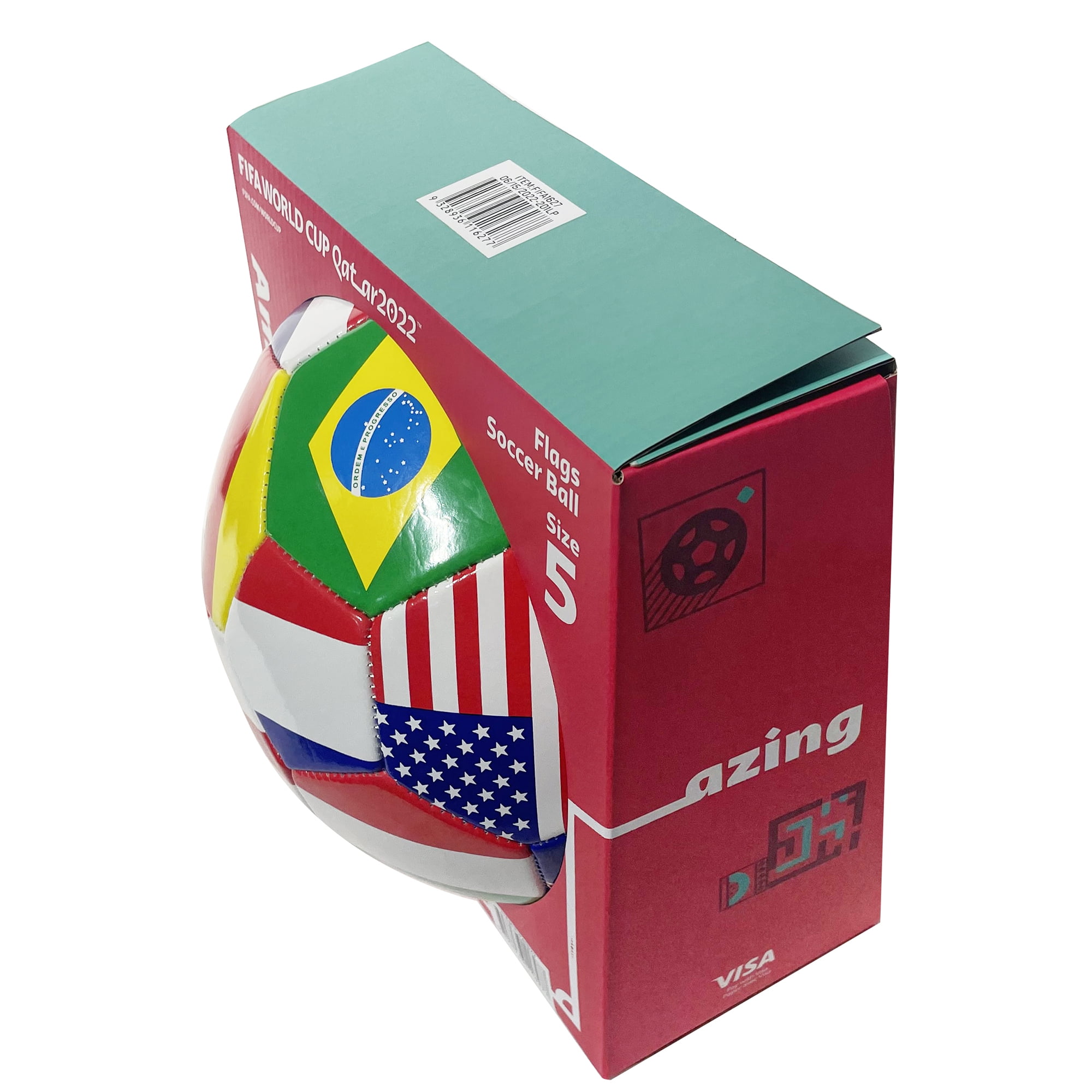 FIFA World Cup Soccer Ball Size 5, Country Flag Print