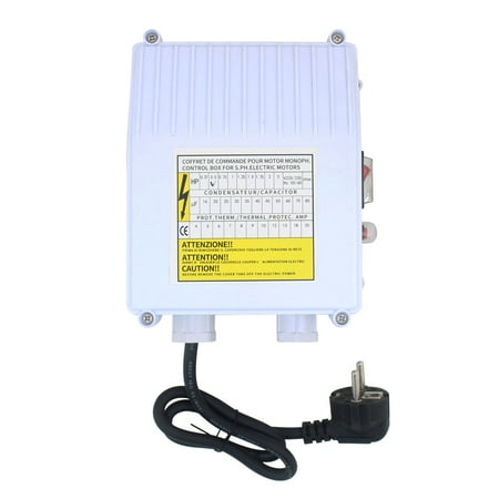

220V submersible deep well pump control box Diving pump external capacitive box single-phase deep well diving pump switch box