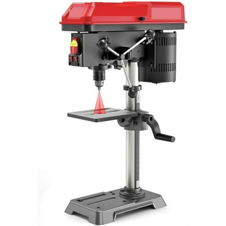 6.2 Amp 10 In. 5-Speed Benchtop Drill Press With Alignment & Work Light ,Flexible Adjustment