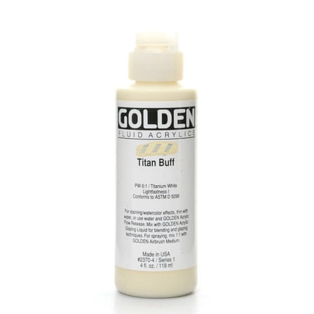 Golden� Fluid Acrylic, 4 oz., Titan Buff