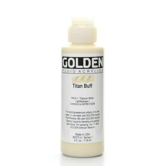 Golden� Fluid Acrylic, 4 oz., Titan Buff
