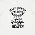thumbnail image 4 of Inktastic Handpicked for Earth by My Great Grandpa in Heaven Boys or Girls Baby T-Shirt, 4 of 5