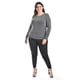 thumbnail image 5 of Blusa Con Patrón Geométrico Roman Fashion Plateado Talla Extra 42, 5 of 6